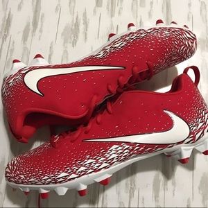 Red and White Cleats